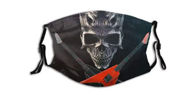 Mascarilla-guitarras-calavera-rockera