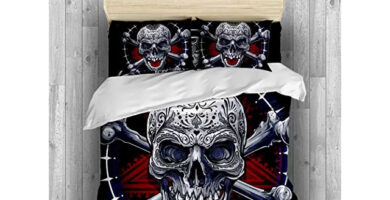 edredón-calavera-heavy-metal