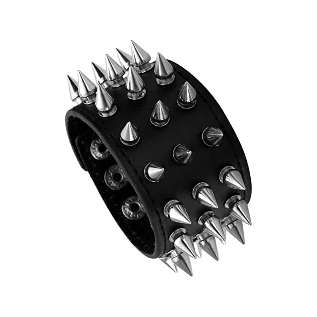pulsera-de-cuero-negro-con-tachuelas